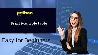 How to print multiple table in python|| print table 
