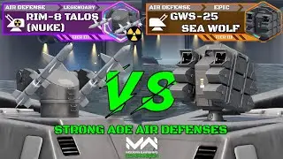 Strong AOE Damage Air Defense Comparison! GWS-25 Sea Wolf VS Talos-8 (Nuke) | Modern Warships