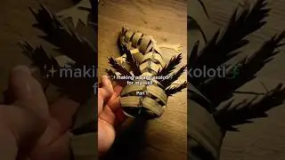 🦎🥹🪼 Making a baby AXOLOTL for my wall 🐬 Cardboard Craft | DIY Shark Tutorial #cardboard #diy