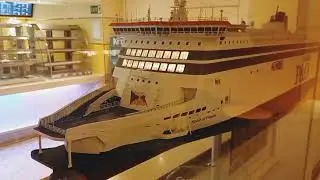 The incredibly detailed model of the 'Spirit of France' P&O Ferry