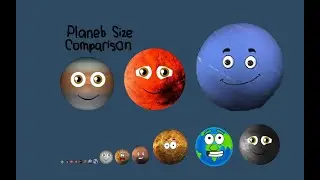 Planets Size Comparison Remakes @klt @kidstv @KidsTV123
