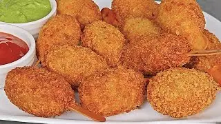 Cheesy Chicken Lollipop | Chicken Lollipop Recipe | Crispy Cheesy Chicken Lollipop