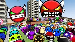Too Much Lobotomy Dash Nextbots In Minecraft PE | Geometry Dash Difficulty Faces | Nextbots In MCPE