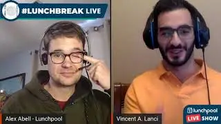 #LunchBreak Alex Interviews Coma Survivor, Podcast Host & Motivational Speaker Vincent A  Lanci