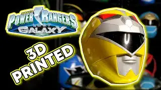 3D Printing and Finishing a Power Rangers Lost Galaxy Yellow Ranger Helmet
