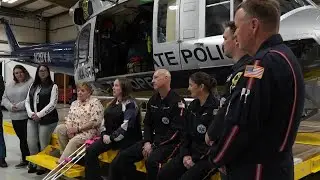Woman who survived serious farming accident reunited with medics who saved her