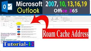 How to Backup and restore Address the Outlook&rsquo;s RoamCache folder.