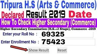 Tripura Higher Secondary (Arts-Commerce) Result 2019 ! Declared Date announced