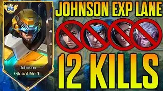 JOHNSON EXP LANE SECERET BUILD AND TRICK TO WIN EVERY GAME #MuscleJohnson #mlbb