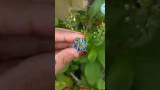 Green leaves sparks from blue ring.  #ai #handmadejewelry #yt #ytsubscribe #ytshorts