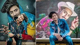 PicsArt Own wall Photo Editing Tutorial | Creative Dual Photo Editing