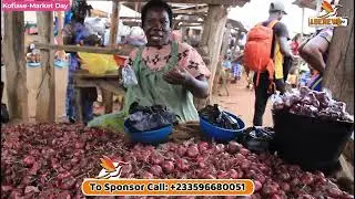 A market day at Asante Mampong-Kofiase Market Home of Cocoyam and Plantain...