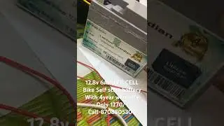 Bike self start battery with 4year warranty LFP CELL 6Ah