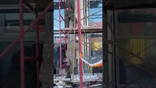 Процесс монтажа панелей Rieder