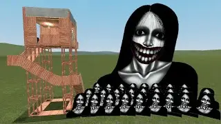 Kuchisake Onna Vs Towers In Garry's Mod | Jean backer