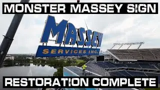 Monster Massey Sign Restoration Complete & Installed Ahead of Schedule