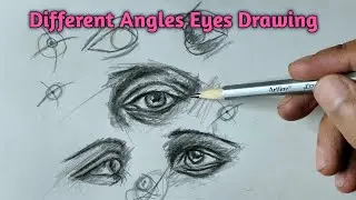 How to Draw l Different Angles Eyes Drawing Outline Tutorial