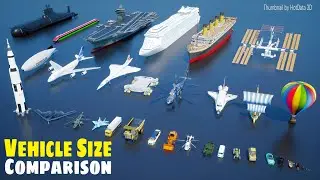 Vehicle Size Comparison 3D 2024 | Real Size