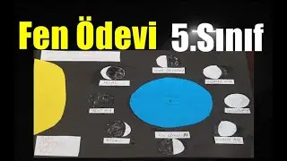 5.Sınıf Fen &Ouml;devi 2023 (Ay'ın evreleri  modeli )( Evrelerin D&uuml;nya'dan g&ouml;r&uuml;n&uuml;m&uuml; )