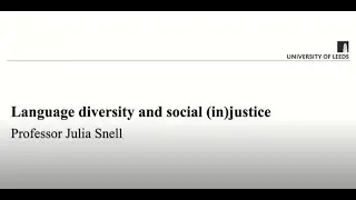 Language Diversity and Social (in)justice