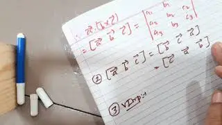 STD:12,Maths, Ch.10, Vectors, Part:04, Box product( scalar triple product) of three vectors,Ex:10.2