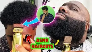 💈 ASMR HAIRCUTS 💈 Crazy Transformations 🔥 Most Skilled Barbers 💯 Taper 👌🏾 Mid Fade 🙌🏾 Beard Trim 🖤
