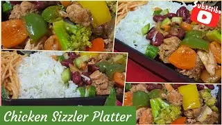 Must Try 💯 Mouthwatering Chicken Sizzler Platter Recipe in Hindi | Enjoy Restuarant Style Platter 