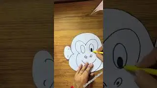 Easy Monkey Face mask for kids# trending#Monkey face