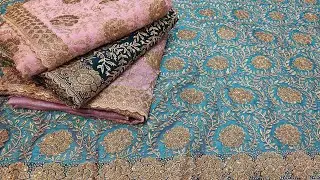 Mesmerizing Copper Work Saree Designs