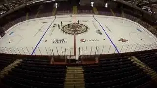 LC Walker arena (Muskegon Lumberjacks) new ice timelapse
