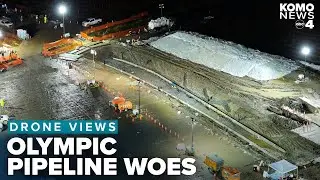 DRONE FOOTAGE: Crews find Olympic Pipeline's source of leak after more than a week