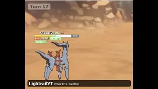 Arceus does all the work in Pok&eacute;mon Showdown!