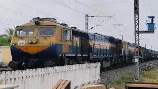 WDG-4D Locomotive in Action 🚆with Honking