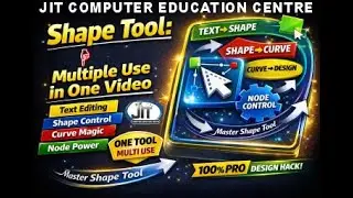 CorelDRAW SHAPE TOOL | Multiple Use in One Video | Pro Design Tricks