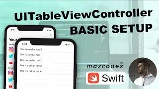 Easily setup and use UITableViewController & UITableViewCells - (Social Accounts App Series - ep. 2)