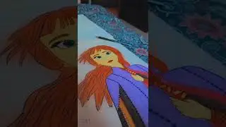 Anna Frozen ❤️ #art #drawing #sketch #cartoons #frozen #anna #viral