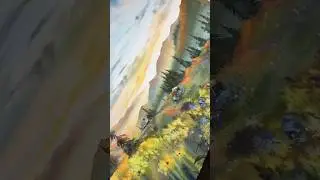 Watercolor landscape of Norway | Painting #art #watercolor #painting #landscape