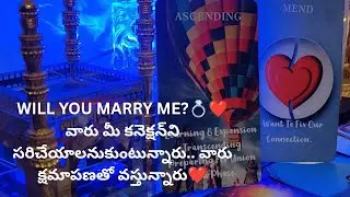 WILL YOU MARRY ME?💍❤️వారు మీ కనెక్షన్‌ని సరిచేయాలనుకుంటున్నారు❤️ Tarot reading ❤️9948424222