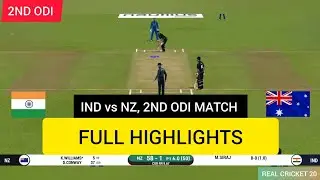 IND vs NZ 2nd ODI Highlights | India vs New Zealand ODI Highlights 2026 | Real Cricket 20 Gameplay