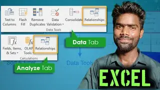 How to use Relationships option in Data tab of Excel | Excel Tutorial | relationship in excel |