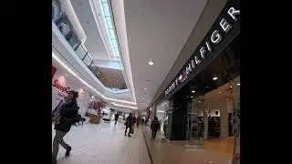 Пешеходная экскурсия по нижнему уровню торгового центра Scarborough Town Center , Торонто, Онтарио