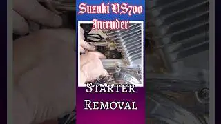 Removing the Suzuki VS700 Intruder Starter Motor #suzukiintruder #VS700