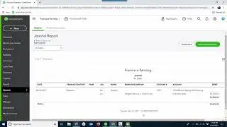 Transaction Journal Report in QBO