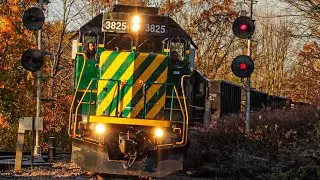 GP38-2&rsquo;s Up The Conway Branch! Chasing NHN D7