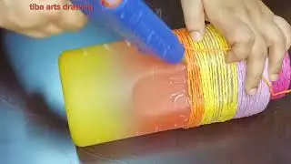 Make flower vase from waste water bottles(Transforming ) vase #craft#recycle#video