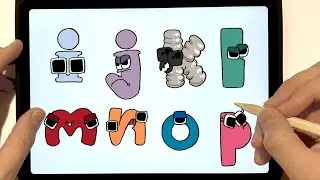 Como dibujar ALPHABET LORE - MINUSCULAS (I-P)