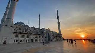 Istanbul Sunset Views at the Grand &Ccedil;amlıca Mosque