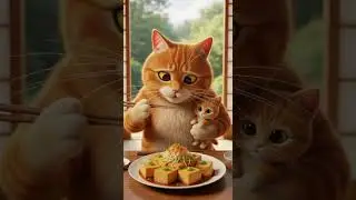 Adorable kitten plays with yarn balls #ai #cutecat #catvideos