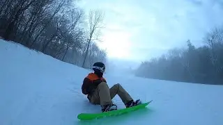Snowboarding at Blue Mountain Ski Resort Poconos Pennsylvania | Riding Switch