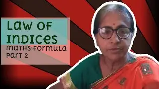 Law of indices maths Formula Part 2 Teaching by Enakshi Mam